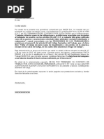 Carta Despido Abandono Del Cargo