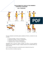 Plan Casero Fortalecimiento Musculatura Miembros Superiores e Inferiores