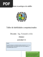 Taller de Habilidades Computacionales: Instituto Tecnológico de Saltillo