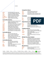 Cheat Sheet - Bloomberg Commodity