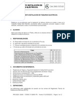 P-Mto-001. Mantenimiento de Tableros y Celdas, Tableros de Distribucion.