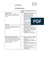 Online Activity 20.2 Skills Inventory