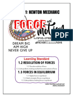 1.2 Resolution of Forces + 1.3 Equilibrium of Forces 2021