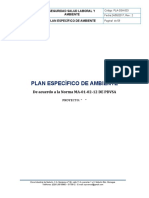 Plan Específico de Ambiente