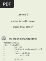 Insertion Sort and Its Analysis