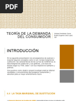 Teoria de La Demanda Del Consumidor