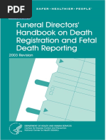 CDC Funeral Directors Handbook On Death Registration PDF