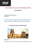 Architectural Conservation: Assignment