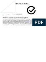 Capital Expenditure (CapEx) Definition