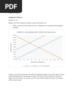 Supply and Demand Curve of Banana: Gemil P. Gomez Assignment Chapter 4