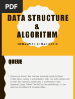 Data Structure & Algorithm: Muhammad Ahmad Nazir