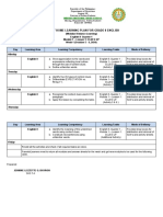 Weekly Home Learning Plan For Grade 8 English