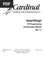 Smartweigh: 778 Programming and Simulator Manual Rev 1.5