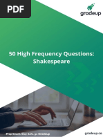 50 High Frequency Questions Shakespeare 86