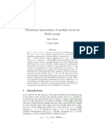 Polynomial Interpolation of Modular Forms For Hecke Groups