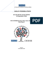 Russian Federation: State Duma Elections 18 September 2016