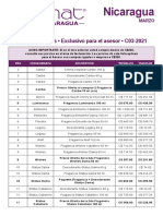 Zermat Nicargua Lista de Precios Marzo 2021