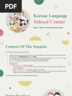 Korean Language School Center by Slidesgo