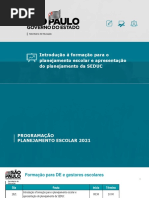 1 Introdução À Formação para o Planejamento Escolar e Apresentação