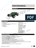 Instruction Manual: A979 1:18 4WD Monster Truck RC Car