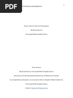 Ensayo Sobre Los Tipos de Conocimientos.