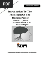 IntroPhilo11 - Q1 - Mod3 - The Human Person As An Embodied Spirit - Version 3