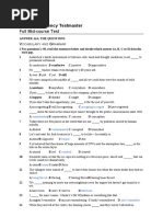 Full Mid-Course Test: Expert Proficiency Testmaster