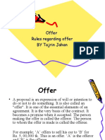 Offer Rules Regarding Offer BY Tajrin Jahan