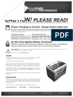 XS Power Batteries D Series Instructions