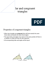 Similar and Congruent Triangles