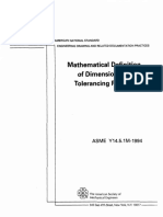 Mathematical Definition of Dimensioning and Tolerancing Principles