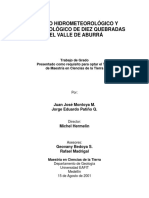 Geomorfología Quebrada La Iguaná