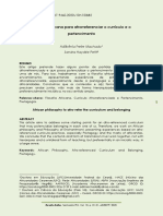 Filosofia Africana para Afrorreferenciar o Currículo e o Pertencimento