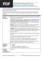 Symptom Mangement For Shortness of Breath/Anxiety