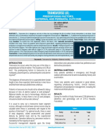 Transverse Lie : Predisposing Factors, Maternal and Perinatal Outcome