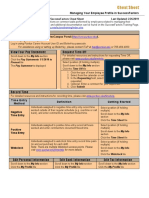 Managing Your Employee Profile Cheat Sheet