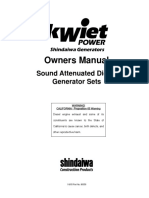 Generator Operating Manual 25 To 100 KVA