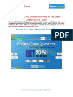 Microsoft 70-743 Dumps With Valid 70-743 Exam Questions PDF (2018)