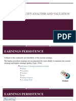 Lecture 12 Equity Analysis and Valuation