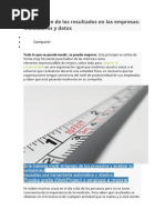 La Medición de Los Resultados en Las Empresas