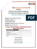 Normatividad y Clasificación de Los Materiales Petreos