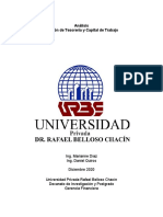 Análisis Gestión de Tesorería y Capital de Trabajo