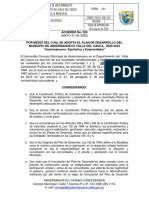 Acuerdo Plan de Desarrollo Ansermanuevo Valle Del Cauca 2020 2023