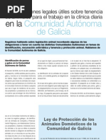 AV - 30 - Consideraciones Legales Útiles Sobre Tenencia de Animales para El Trabajo en La Clínica Diaria en La Comunidad Autónoma de Galicia