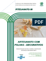 Artesanato Com Folhas Decorativos