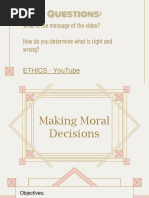 Lesson 2 Making Moral Decisions