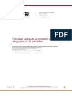 "Felicidad" Asociada Al Bienestar Laboral: Categorización de Variables