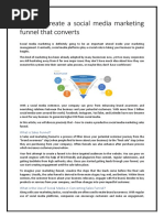 How To Create A Social Media Marketing Funnel That Converts