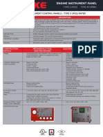 Standard Instrument Control Panels - Type 2 (Ip22) Rated: Common Features Description