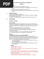 Daily Lesson Plan in Practical Research 11